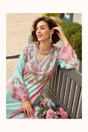 My Fashion Road Sanaz Zarmina Exclusive Designs Muslin Suit | ZM – 1004