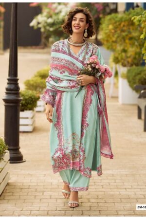 My Fashion Road Sanaz Zarmina Exclusive Designs Muslin Suit | ZM – 1004 My Fashion Road Sanaz Zarmina Exclusive Designs Muslin Suit | ZM – 1004