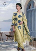 My Fashion Road T And M Designer Butterfly Effect Pure Linen Fancy Ladies Dress | 1432