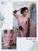 My Fashion Road T And M Designer Butterfly Effect Pure Linen Fancy Ladies Dress | 1477