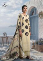 My Fashion Road T And M Designer Butterfly Effect Pure Linen Fancy Ladies Dress | 1401