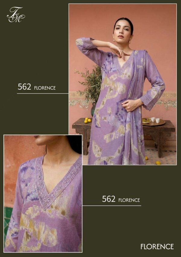 My Fashion Road T And M Designer Florence Digital Printed Organdy Suit | 562