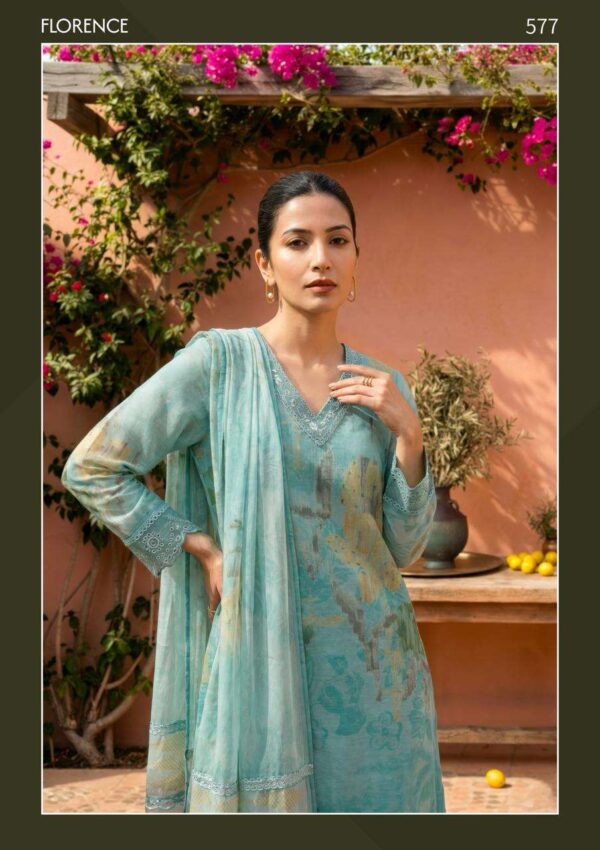 My Fashion Road T And M Designer Florence Digital Printed Organdy Suit | 577