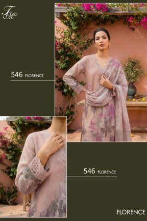 My Fashion Road T And M Designer Florence Digital Printed Organdy Suit | 546