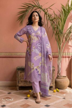 My Fashion Road T And M Designer Florence Digital Printed Organdy Suit | 562