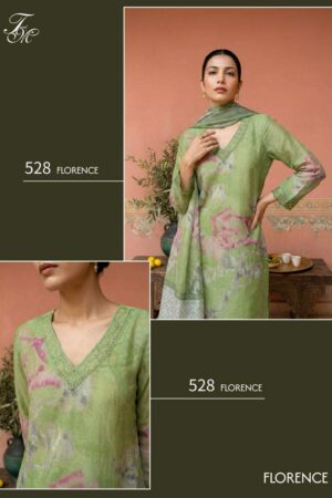 My Fashion Road T And M Designer Florence Digital Printed Organdy Suit | 528