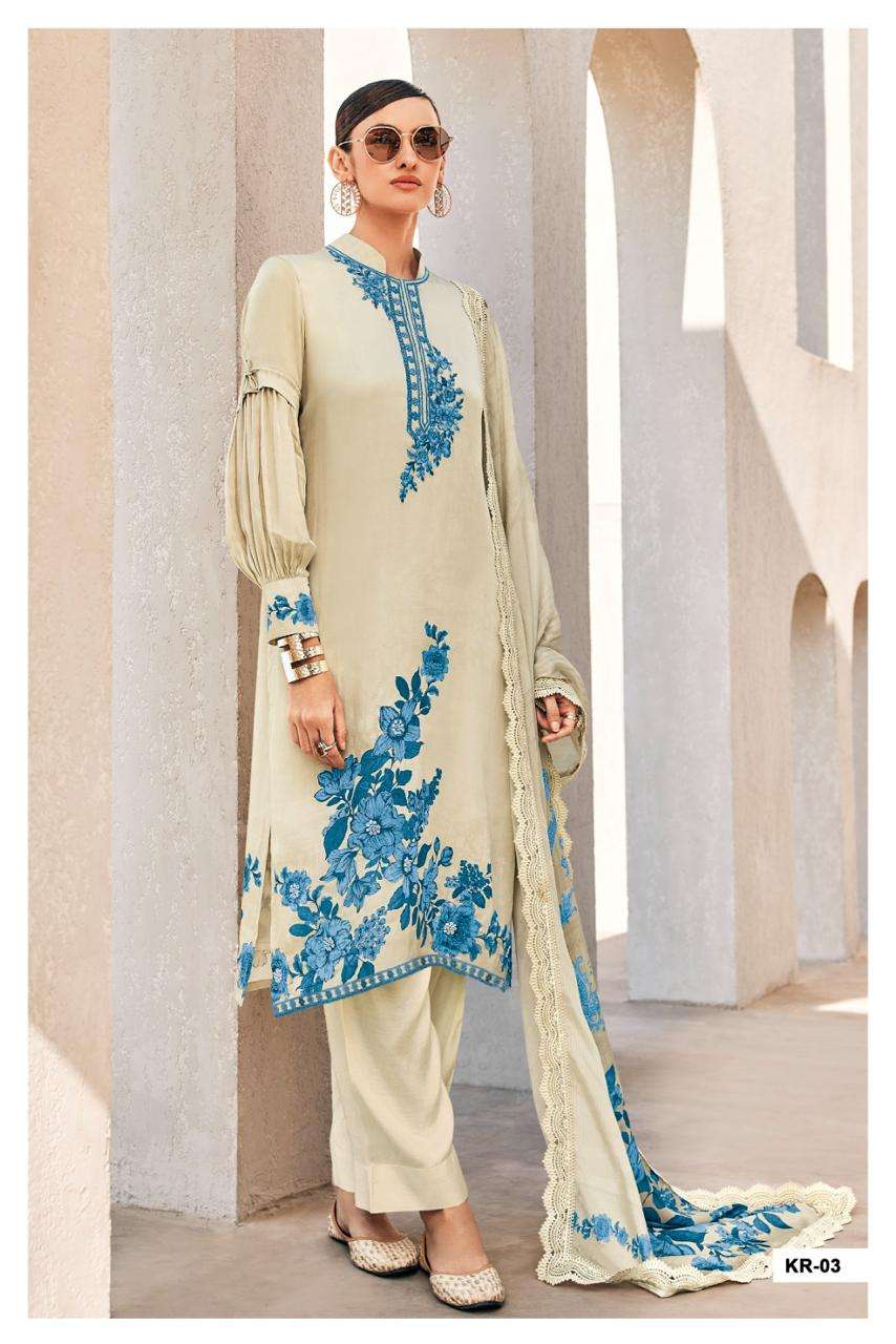 My Fashion Road Varsha Kairo Fancy Muslin Salwar Suit | KR – 03 My Fashion Road Varsha Kairo Fancy Muslin Salwar Suit | KR – 03