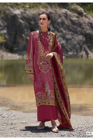 My Fashion Road Varsha Sage Digital Printed Crape Salwar Suit | SG – 02