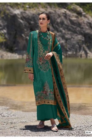 My Fashion Road Varsha Sage Digital Printed Crape Salwar Suit | SG – 04