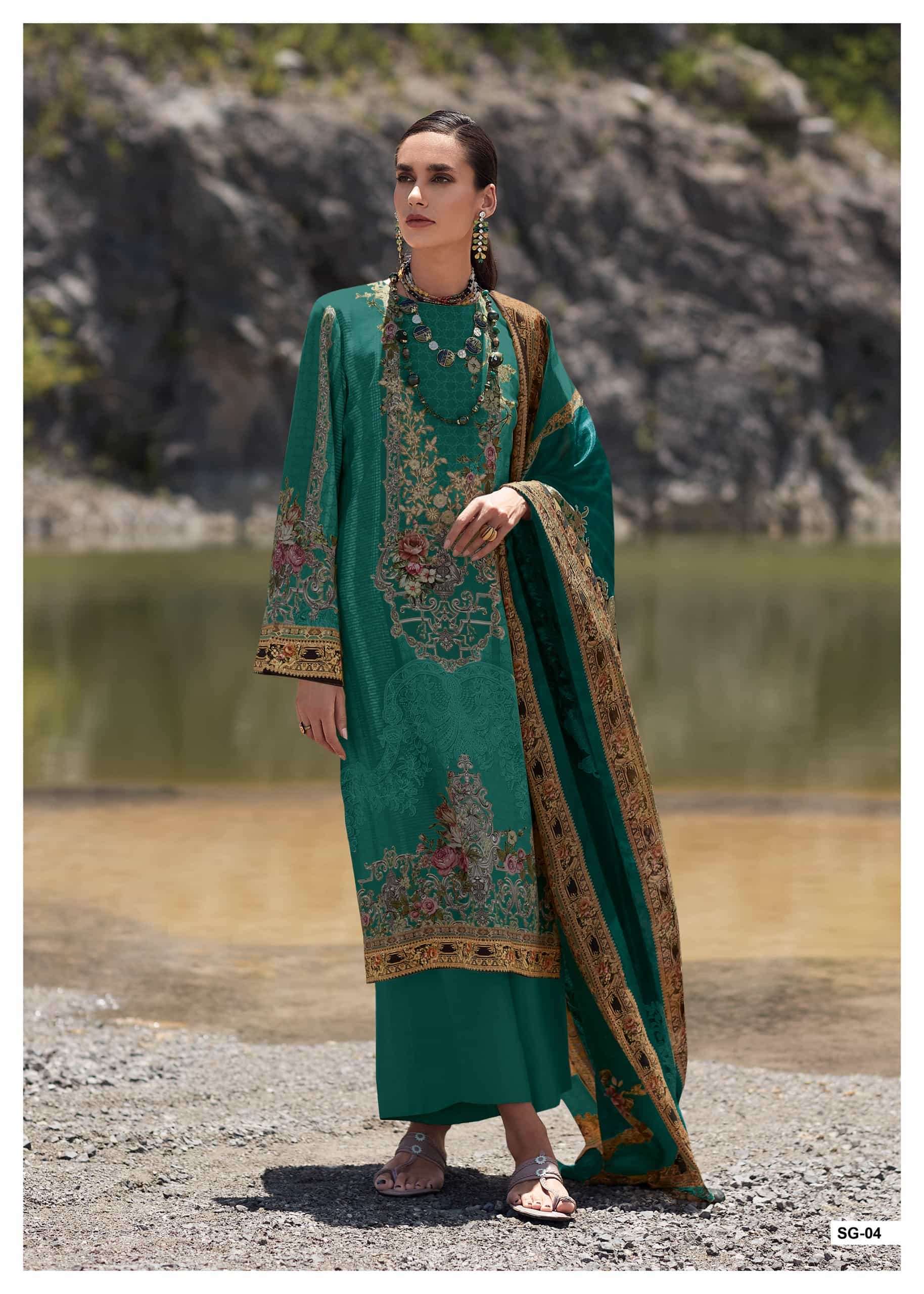 My Fashion Road Varsha Sage Digital Printed Crape Salwar Suit | SG – 04 My Fashion Road Varsha Sage Digital Printed Crape Salwar Suit | SG – 04