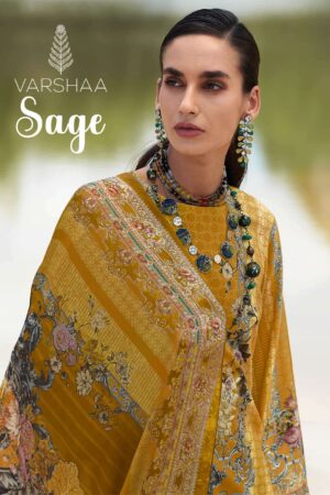 My Fashion Road Varsha Sage Digital Printed Crape Salwar Suit | SG – 01