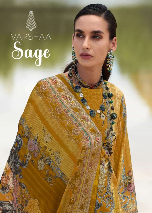 My Fashion Road Varsha Sage Digital Printed Crape Salwar Suit | SG – 01