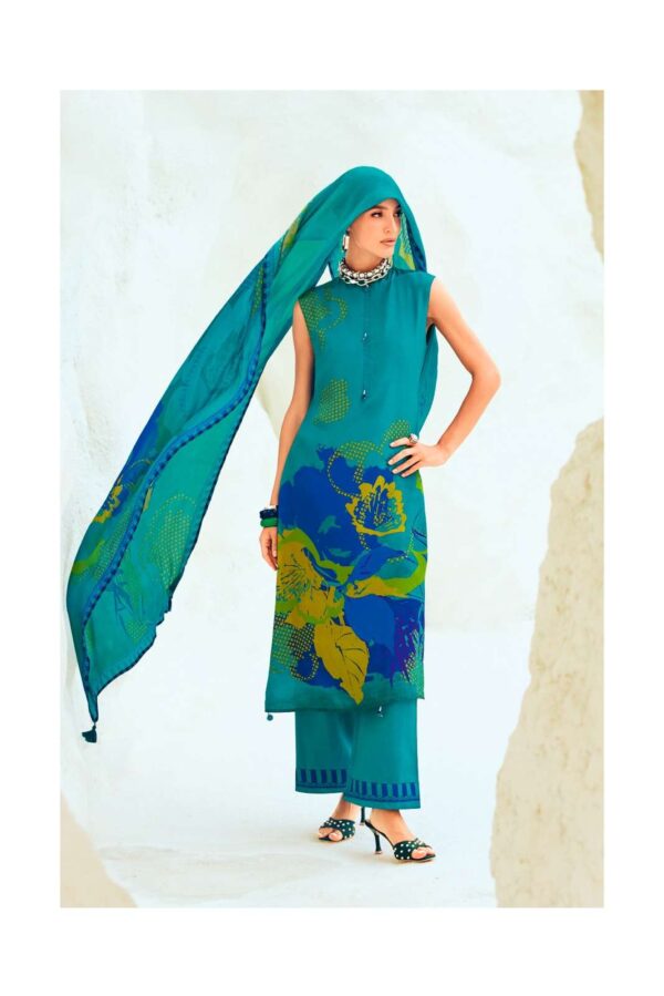 My Fashion Road Varsha The Print Stories Discostar Digital Printed Crape Silk Suit | TPS – 01