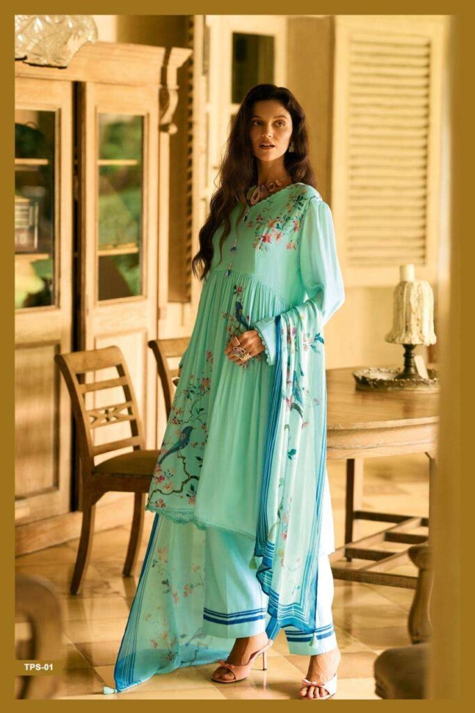 My Fashion Road Varsha The Print Stories Love In Jaipur Crape Silk Suit | TPS – 01