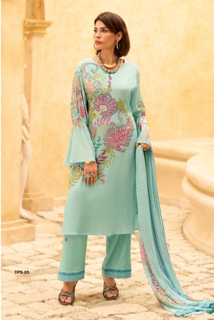 My Fashion Road Varsha The Print Stories Soulstar Fancy Silk Digital Printed Suit | TPS – 03