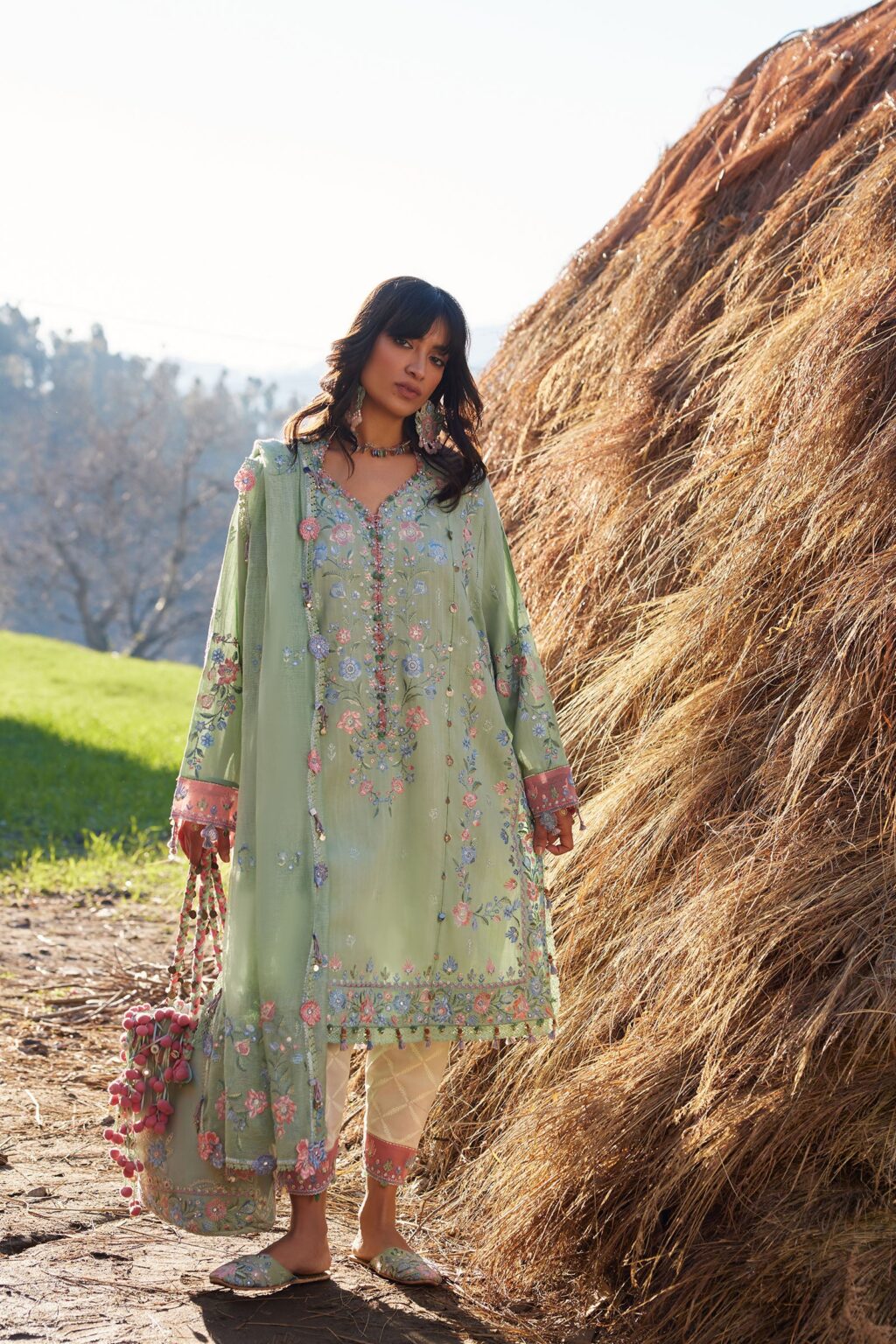 My Fashion Road Zaha Luxury Lawn Collection 2026 | 01 B My Fashion Road Zaha Luxury Lawn Collection 2026 | 01 B