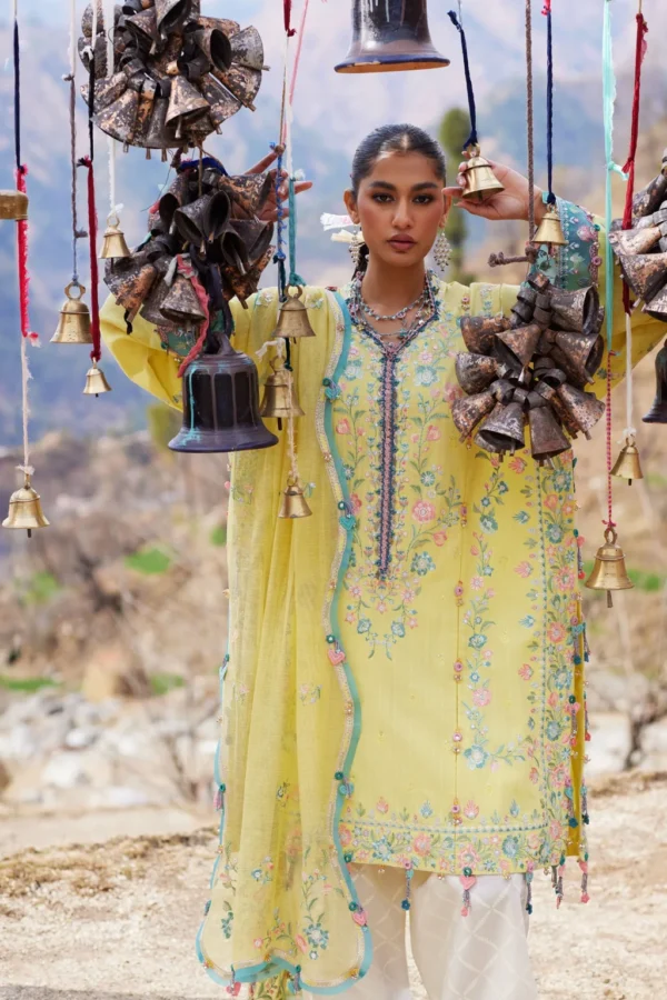 My Fashion Road Zaha Luxury Lawn Collection 2026 | 01 A