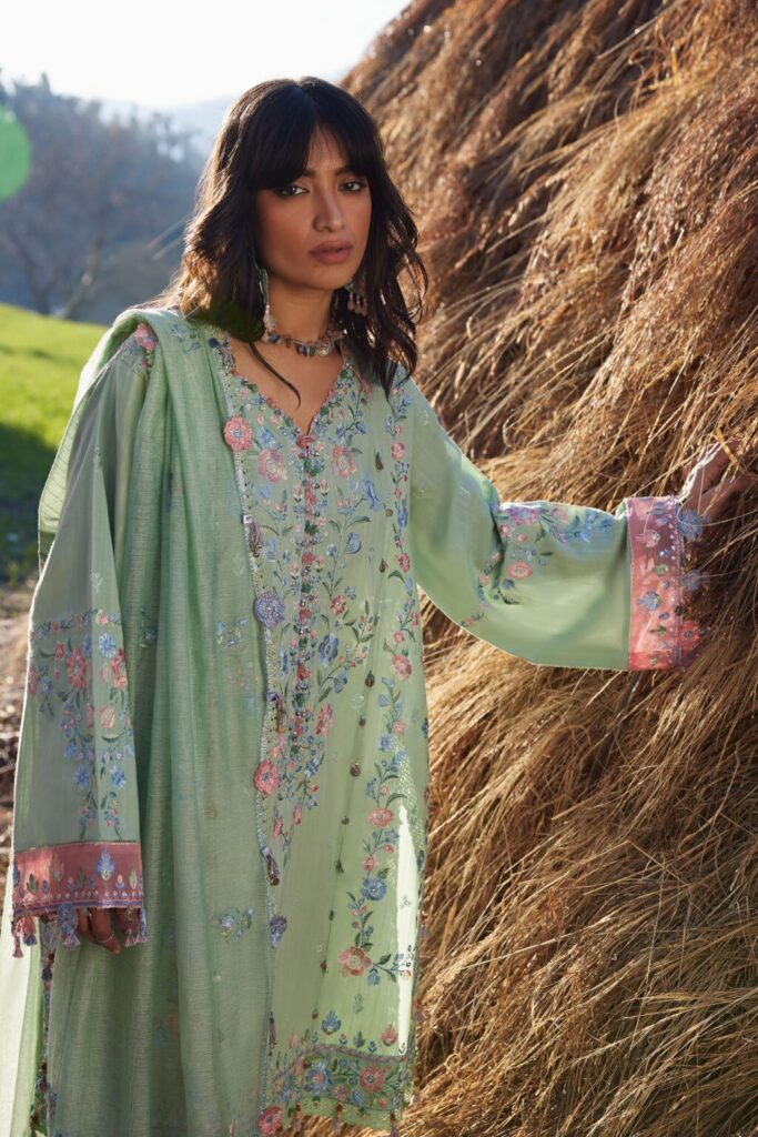 My Fashion Road Zaha Luxury Lawn Collection 2026 | 01 B