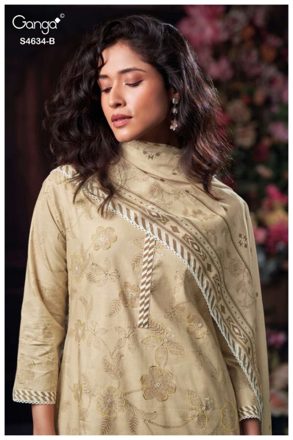 My Fashion Road Ganga Fashion Aishael Premium Wear Cotton Dress | S4634 – B