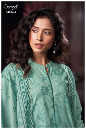 My Fashion Road Ganga Fashion Aishael Premium Wear Cotton Dress | S4634 – A