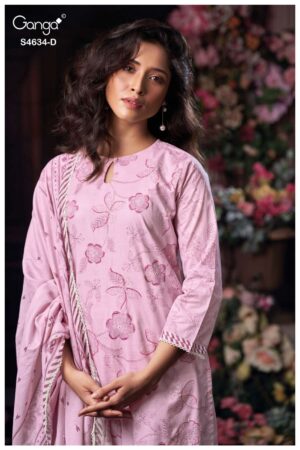 My Fashion Road Ganga Fashion Aishael Premium Wear Cotton Dress | S4634 – D