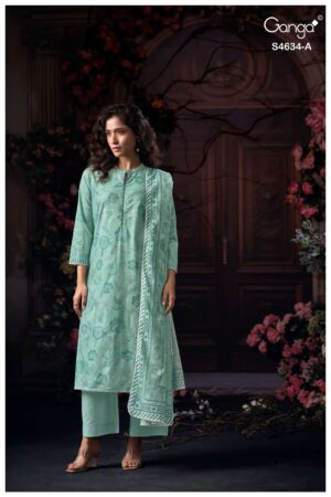 My Fashion Road Ganga Fashion Aishael Premium Wear Cotton Dress | S4634 – A