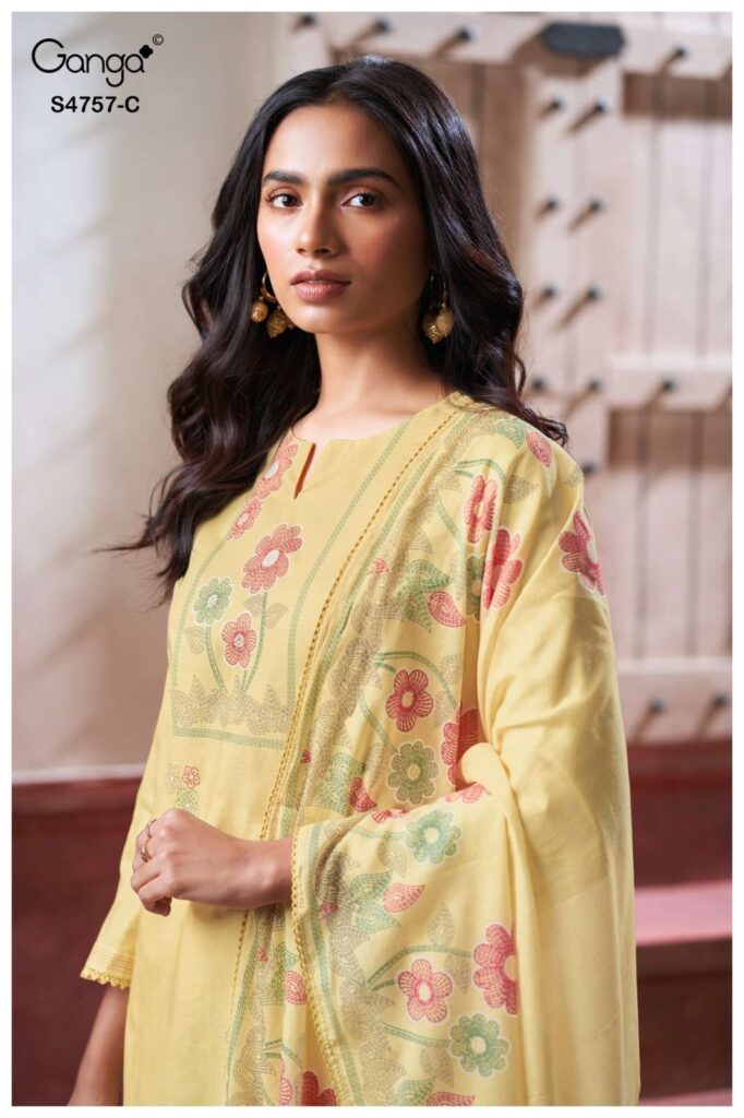 My Fashion Road Ganga Fashion Cirelia Exclusive Cotton Salwar Kameez | S4757 – C