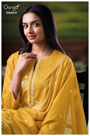 My Fashion Road Ganga Fashion Claria Premium Wear Cotton Dress | S4646 – D