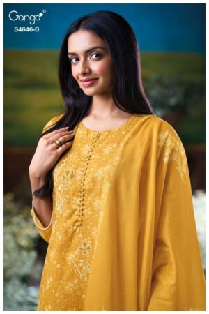 My Fashion Road Ganga Fashion Claria Premium Wear Cotton Dress | S4646 – B