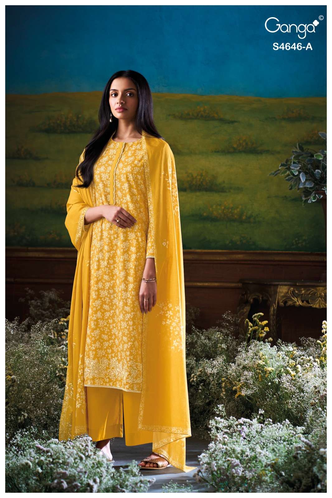 My Fashion Road Ganga Fashion Claria Premium Wear Cotton Dress | S4646 – A My Fashion Road Ganga Fashion Claria Premium Wear Cotton Dress | S4646 – A