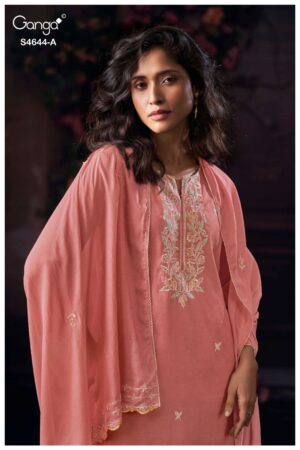 My Fashion Road Ganga Fashion Coresa Unstitch Premium Designs Suit | S4644 – A