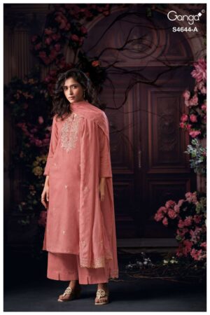 My Fashion Road Ganga Fashion Coresa Unstitch Premium Designs Suit | S4644 – A