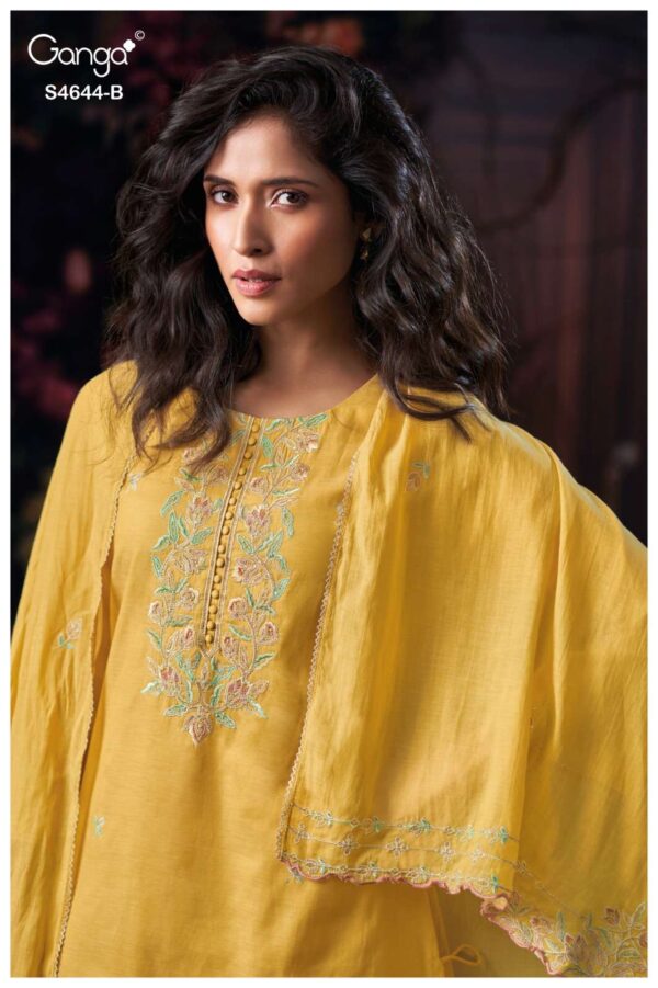 My Fashion Road Ganga Fashion Coresa Unstitch Premium Designs Suit | S4644 – B