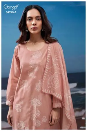 My Fashion Road Ganga Fashion Dakshii Premium Cotton Fancy Suit | S4749 – A