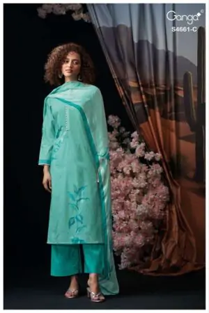 My Fashion Road Ganga Fashion Ditiya Premium Designs Cotton Suit | S4661 – C