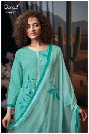 My Fashion Road Ganga Fashion Ditiya Premium Designs Cotton Suit | S4661 – C