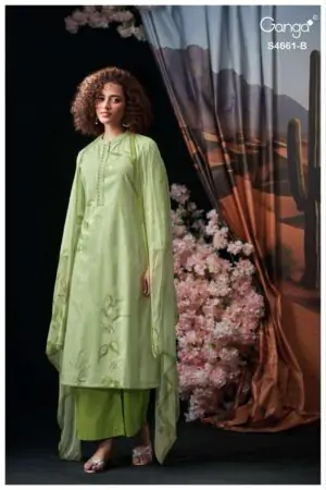 My Fashion Road Ganga Fashion Ditiya Premium Designs Cotton Suit | S4661 – B