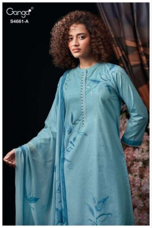 My Fashion Road Ganga Fashion Ditiya Premium Designs Cotton Suit | S4661 – A