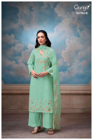 My Fashion Road Ganga Fashion Fariyal Exclusive Designs Cotton Suit | S4783 – B