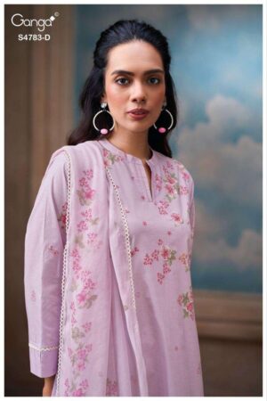 My Fashion Road Ganga Fashion Fariyal Exclusive Designs Cotton Suit | S4783 – D