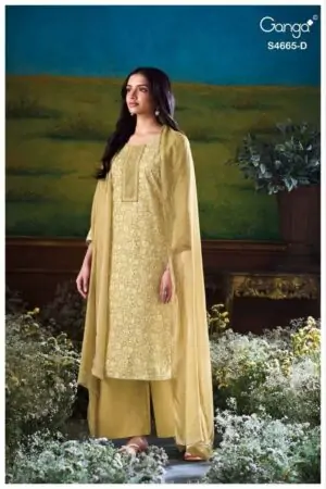 My Fashion Road Ganga Fashion Gunjita Premium Wear Cotton Suit | S4665 – D