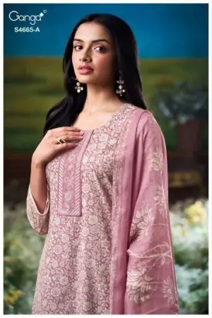 My Fashion Road Ganga Fashion Gunjita Premium Wear Cotton Suit | S4665 – A
