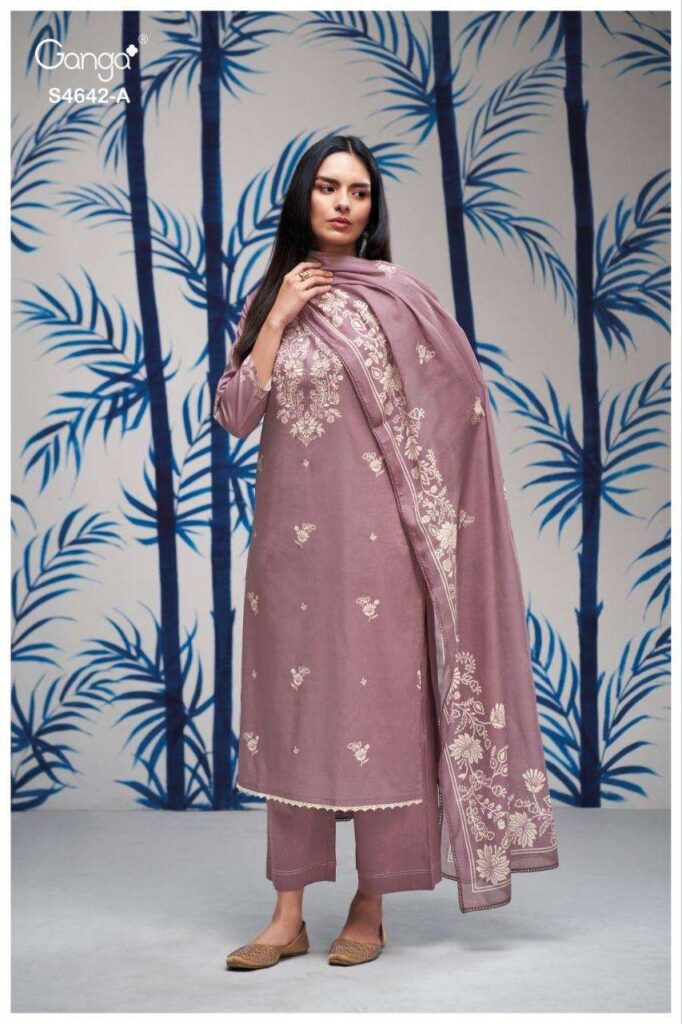 My Fashion Road Ganga Fashion Hirael Fancy Cotton Salwar Kameez | S4642 – A