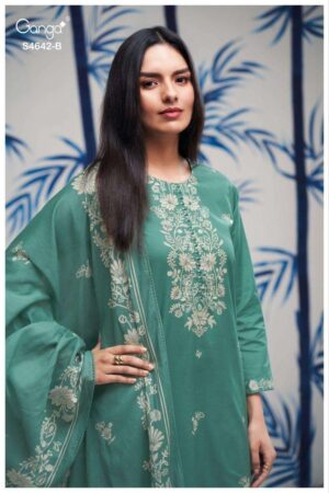 My Fashion Road Ganga Fashion Hirael Fancy Cotton Salwar Kameez | S4642 – B