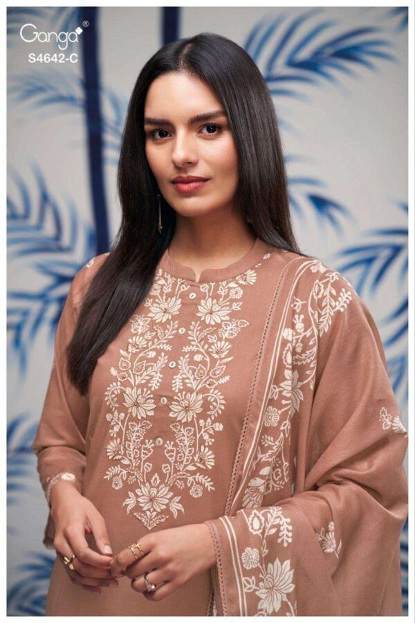 My Fashion Road Ganga Fashion Hirael Fancy Cotton Salwar Kameez | S4642 – C