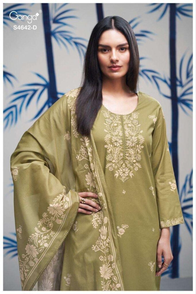 My Fashion Road Ganga Fashion Hirael Fancy Cotton Salwar Kameez | S4642 – D