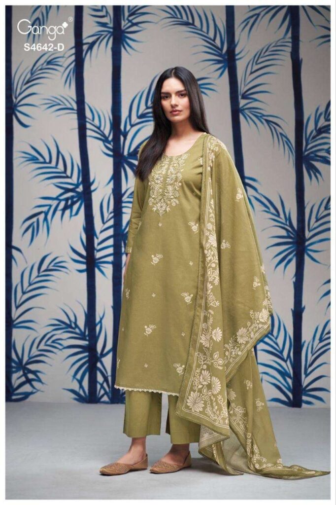 My Fashion Road Ganga Fashion Hirael Fancy Cotton Salwar Kameez | S4642 – D