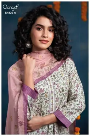 My Fashion Road Ganga Fashion Ismeria Exclusive Cotton Suit | S4829 – A