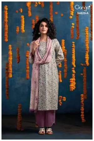 My Fashion Road Ganga Fashion Ismeria Exclusive Cotton Suit | S4829 – A