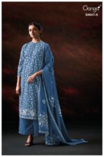 My Fashion Road Ganga Fashion Jivanya Premium Wear Cotton Dress | S4647 – A